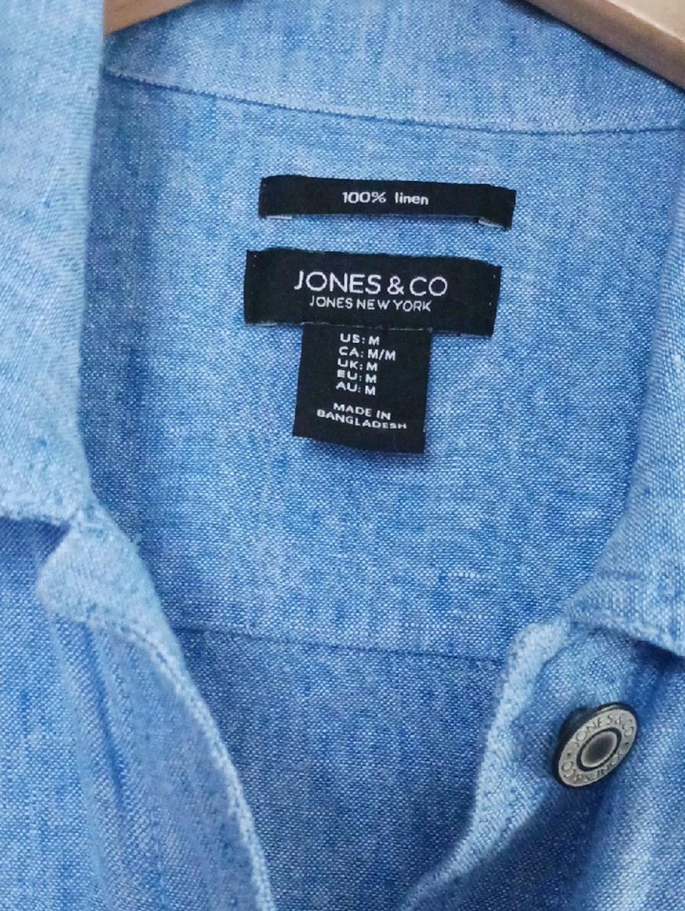 Jones & Co Linen Jacket Blue Size M - Picture 7 of 8